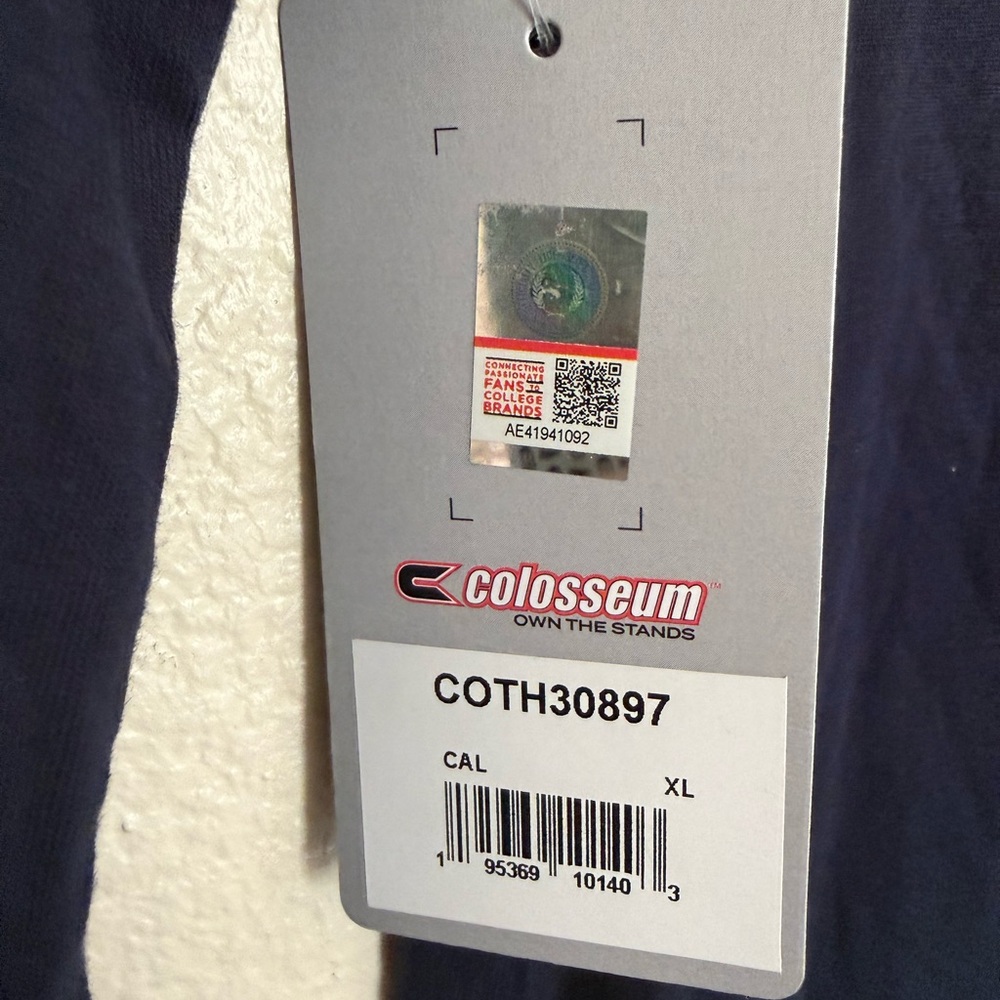 NWT Colosseum Women's  CALINFORNIA GOLDEN BEARS OFFICIAL Thin navy hoodie. - Picture 7 of 7